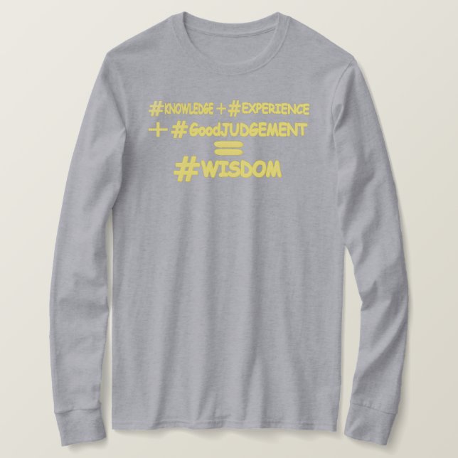 Camiseta "EQUAÇÃO WISDOM" Design de Expressão de Cuta. Comp (Frente do Design)