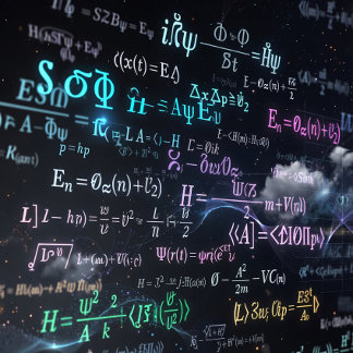 Camiseta Equações da Física Quântica – Ciência Futurista &