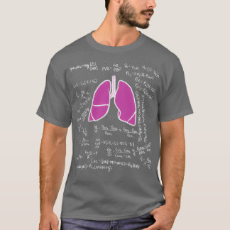 Camiseta Equações pulmonares do pulmão