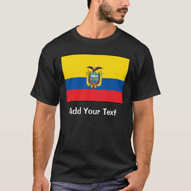 Camiseta Equador - Bandeira do Equador (Frente)