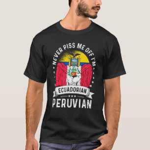 Camiseta Equador Bandeira Peru cultiva orgulho cidadão humo