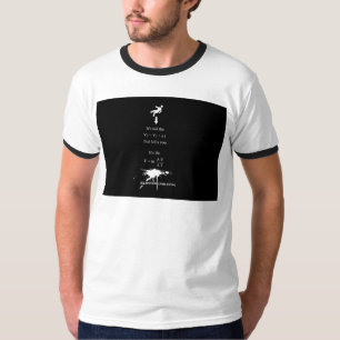 Camiseta Equador de adesivo de matemática científica de Sli