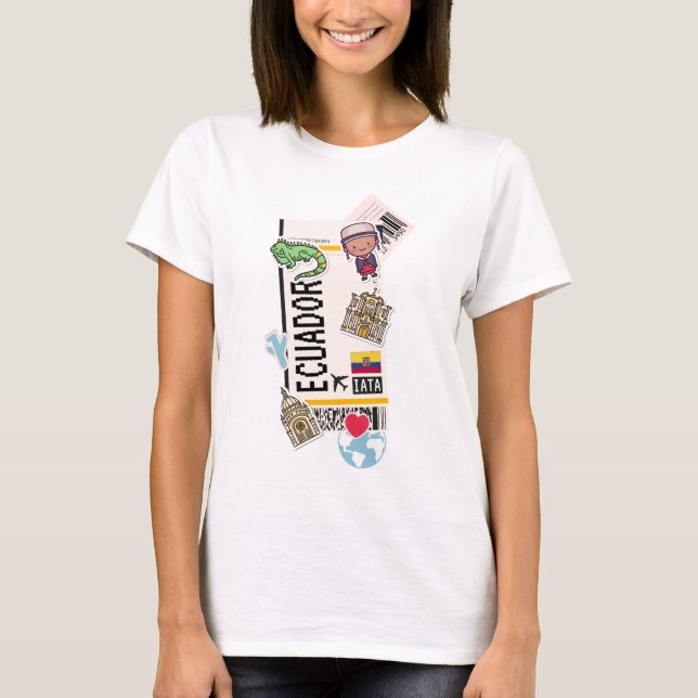 CAMISETA EQUADOR DE PASSAGEM DE CARTÃO (Frente)