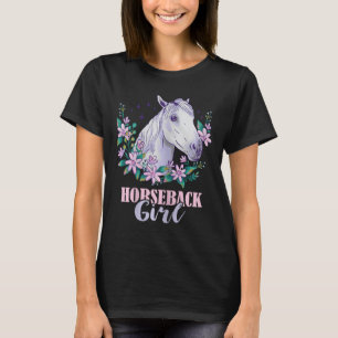 Camiseta Equador de Pista de Cavalo Andando de Cavalo Andan