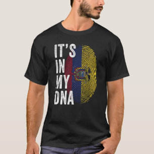Camiseta Equador Está no Meu DNA Equador Impressão Digital