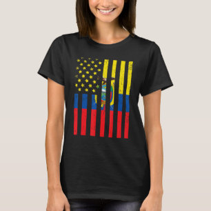 Camiseta Equador EUA Bandeira do Orgulho Equatoriano