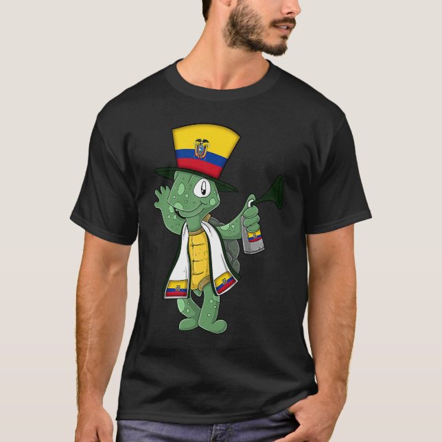 Camiseta Equador Fan Tortoise (Frente)