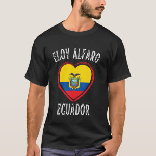 Camiseta Equador Flag Heart Eloy Alfaro City