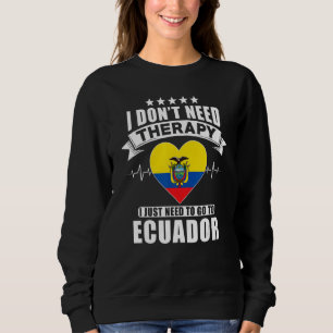 Camiseta Equador, não preciso de terapia, só preciso ir par