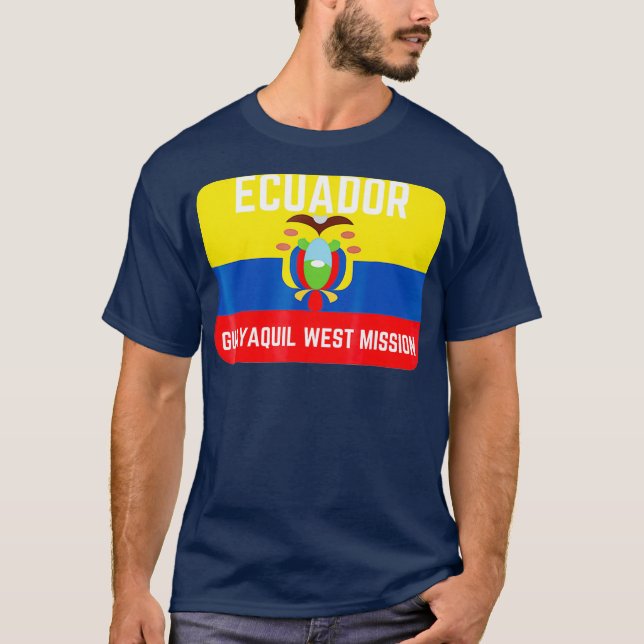 Camiseta Equador Quayaquil Missão Mórmon do LDS Ocidental (Frente)