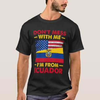 Camiseta Equador Sinalizador Half American Half Equatoriano