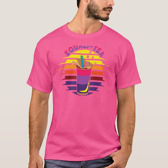 Camiseta Equalitea Bisexual Prioridade Bubble Tea Lgbt Lgbt (Frente)
