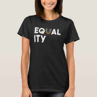 Camiseta EQUALITY Upside Down Rainbow Equal Rights Peace Lo