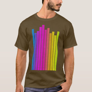 Camiseta Equalizador Rainbow Music Lover Sound Audio Engenh