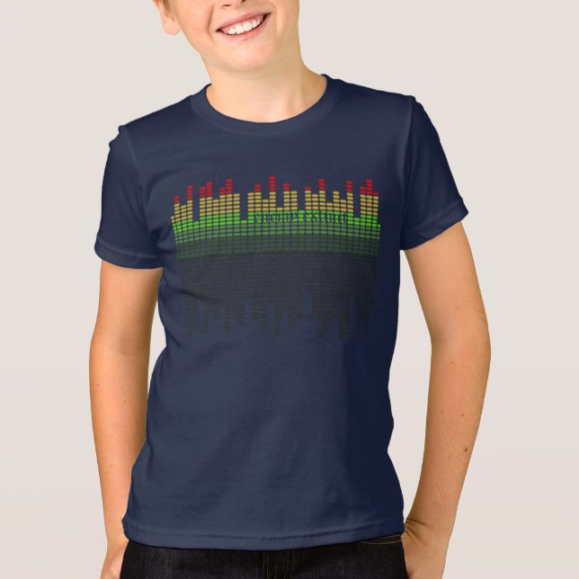 Camiseta equalizador t para crianças (Frente)