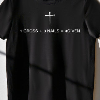 Camiseta Equation One Cross Three Nails White Cross Womens