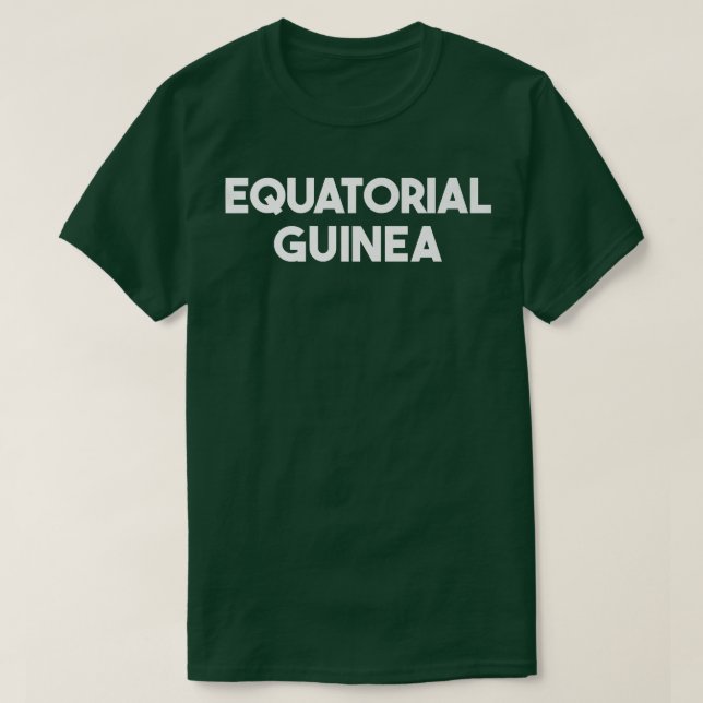 Camiseta Equatorial Guinea  (Frente do Design)