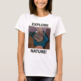 Camiseta Equéstia de ferradura Explorar a lente de ferradur