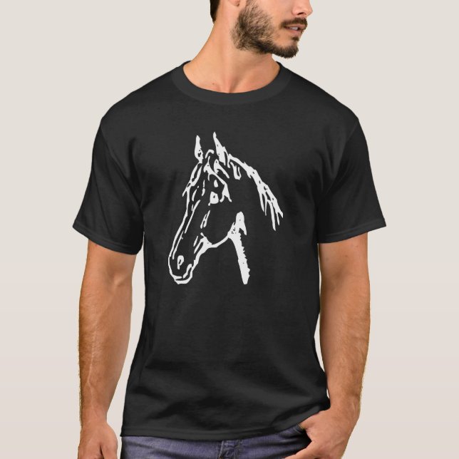 Camiseta Equestre Branco (Frente)