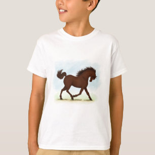 Camiseta Equestre castanho