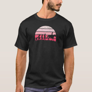 Camiseta Equestre de exibição saltando cavalo