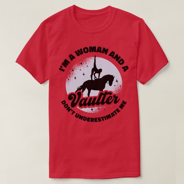 Camiseta Equestrian Horse Vaulting Vaulter Horseback (Frente do Design)