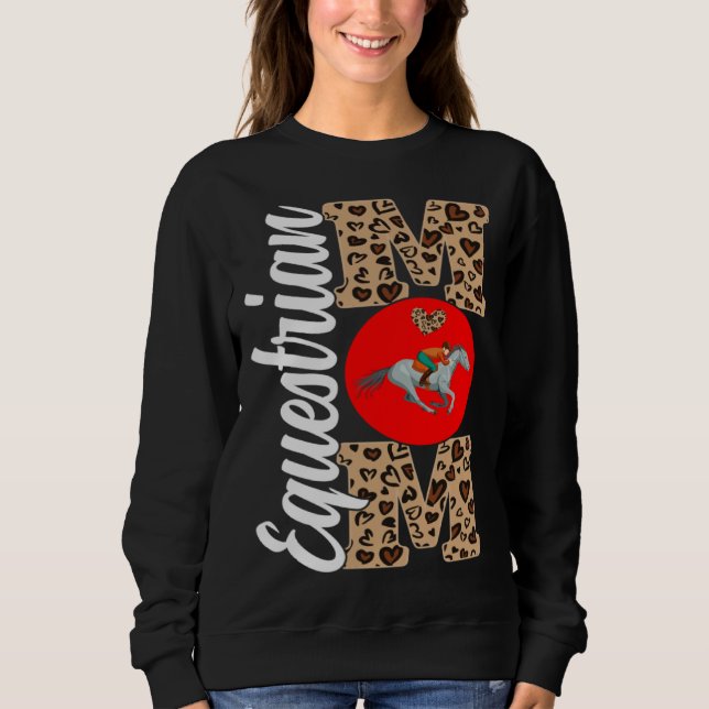 Camiseta Equestrian Mom Motheru2019s Day Equestrian Sport   (Frente)