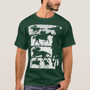 Camiseta Equestrian Silhouette Horse Riding