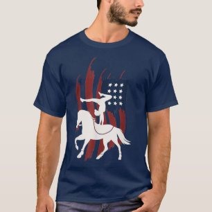 Camiseta Equestrian Vaulting US Flag Hors I Vault
