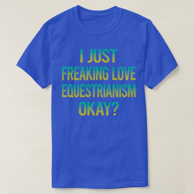 Camiseta Equestrianismo do amor abominável (Frente do Design)