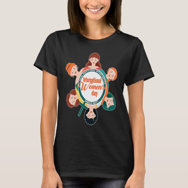 Camiseta Equidade 1 no Dia Internacional da Mulher (Frente)