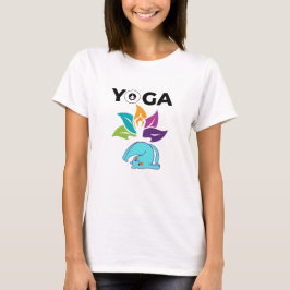 Camiseta Equilíbrio Colorido entre Lotus e Feminine Yoga Vi