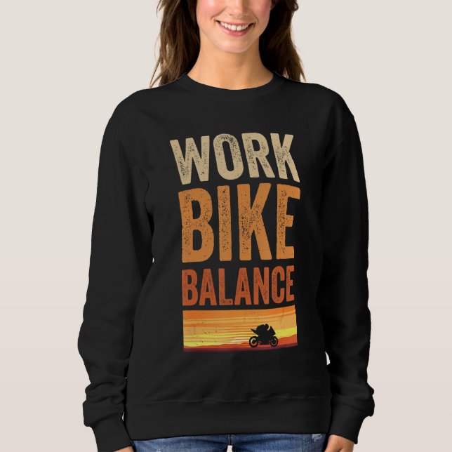 Camiseta Equilíbrio De Motociclos De Trabalho Biológico Com (Frente)