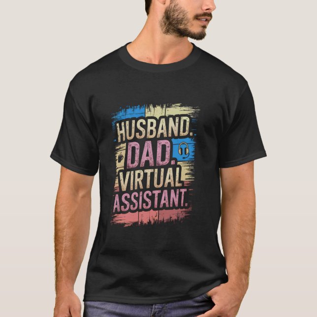 Camiseta Equilíbrio de Vida Útil do Assistente Virtual do P (Frente)