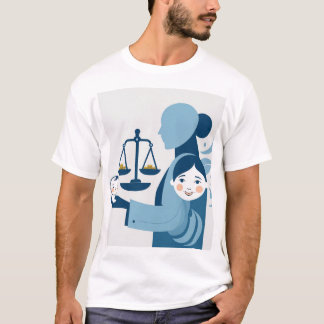 Camiseta "Equilíbrio entre amor e responsabilidade - matern