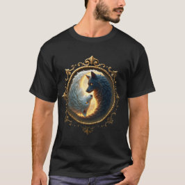 Camiseta Equilíbrio Lunar – Onde as Sombras Abraçam a Luz.