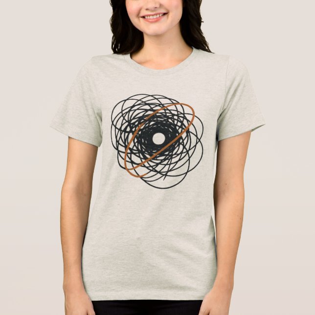Camiseta Equilíbrio no caos - Design de arte Abstrato Minim (Frente)