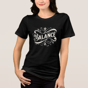 Camiseta Equilíbrio - T-Shir Gráfico Inspiracional para Mul