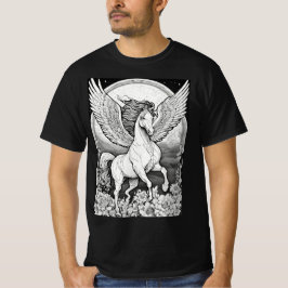Camiseta "Equine Aviator: Camisa-T de Cavalo-Voador"