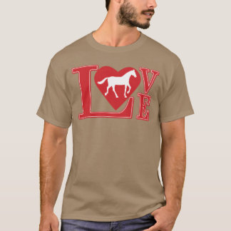 Camiseta Equine Horse Love Heart Illustration boy