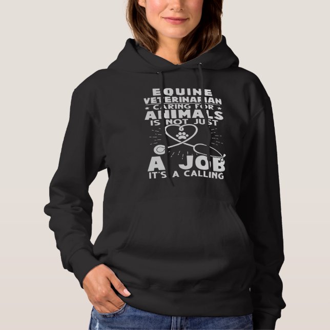Camiseta Equine Veterinarian Caring For Animals Not Just A  (Frente)