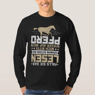 Camiseta Equinos Caindo Die Das Lesen Auf S Pferd Ger