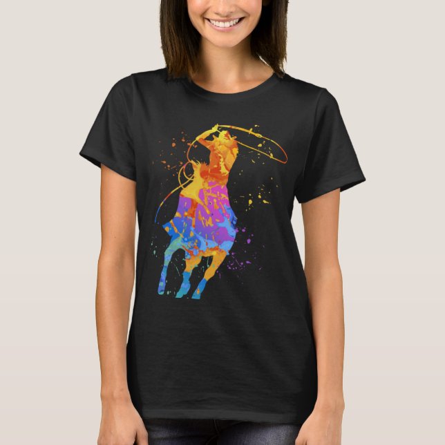 Camiseta Equinos Gráfico de Cavalos Curiosos (Frente)