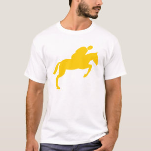 Camiseta Equinos Pulando - âmbar