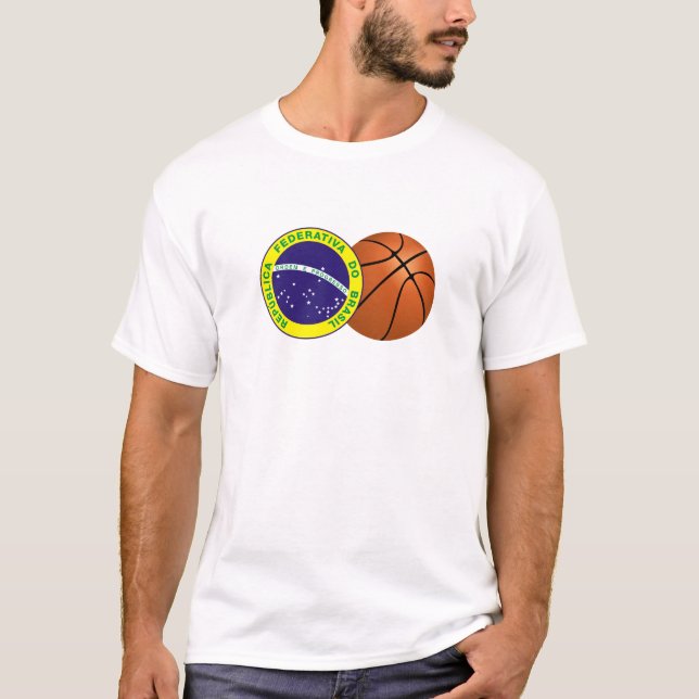 Camiseta Equipa de basquetebol do nacional de Brasil (Frente)