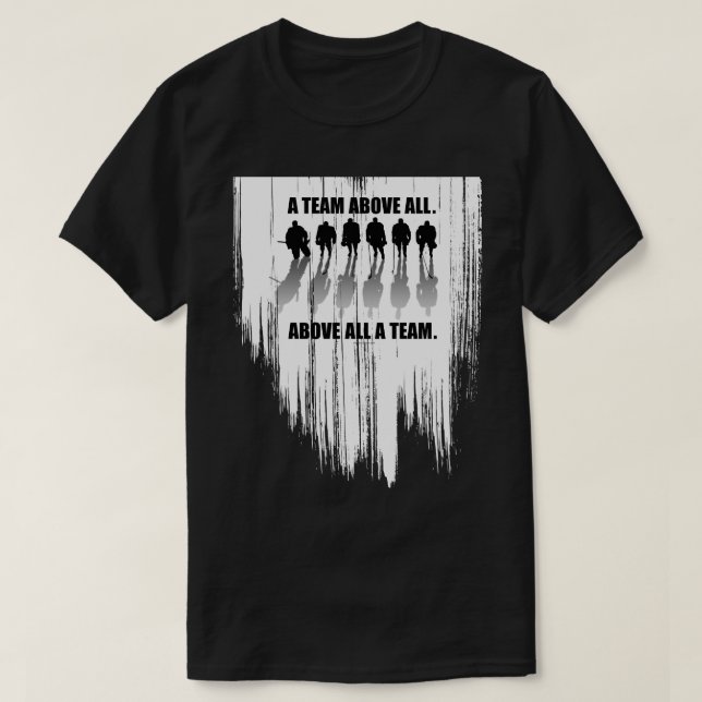 Camiseta Equipa de hóquei sobretudo (Frente do Design)