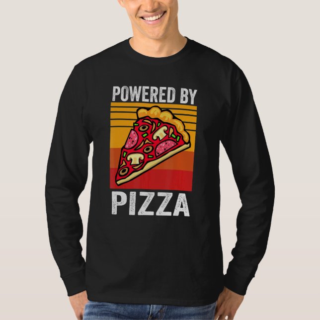 Camiseta Equipada Com Pizza, Comidas Italianas Mulheres (Frente)