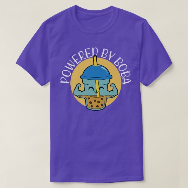 Camiseta Equipado Com Boba Bubble Tea 1527 (Frente do Design)