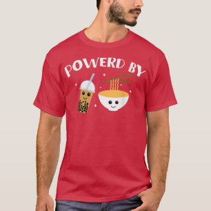 Camiseta Equipado Com Boba E Ramen Bubble Tea