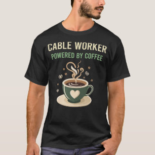 Camiseta Equipado Com Cabo De Café